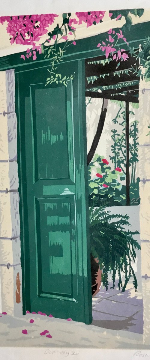 Doorway XII Spetses by Rosalind Forster