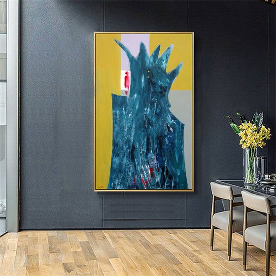 Large abstract 75x120 The Queen
