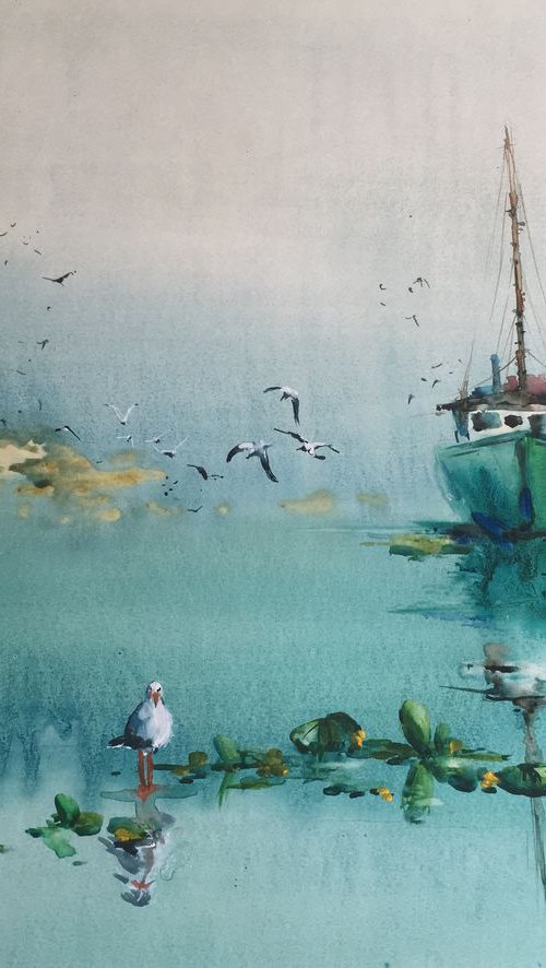 "The gull" SOLD by Iulia Carchelan