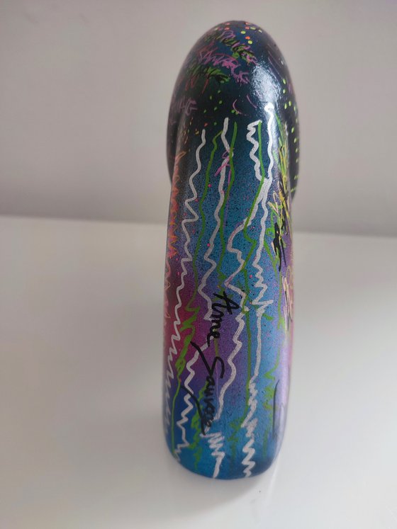 Pair of pop art elephant sculptures