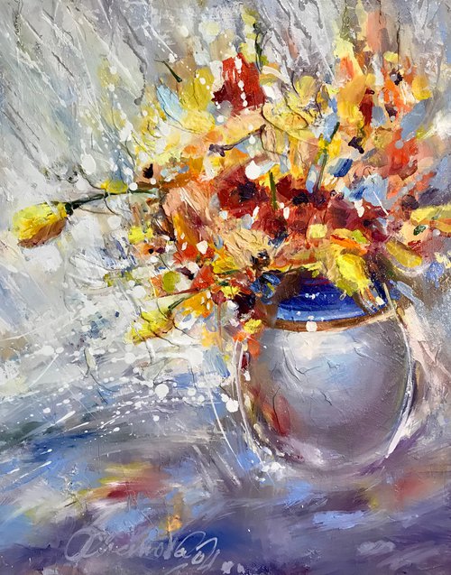«Yellow tulips» by Olga Chernova