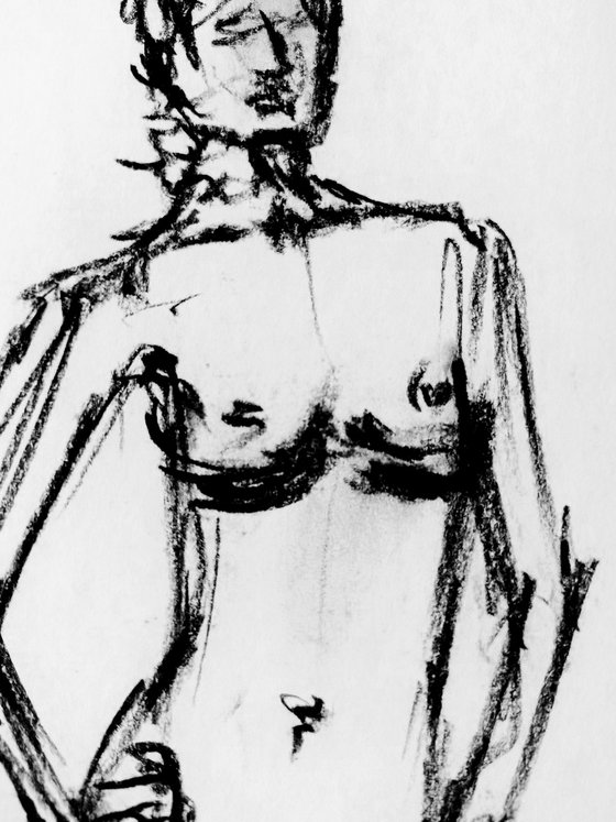 Abstract Nude model.