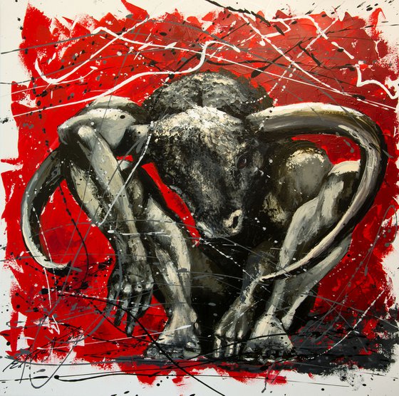 "Desperatis ", original acrylic,painting on canvas 480g/m² 100x100x2cm, ready to hang