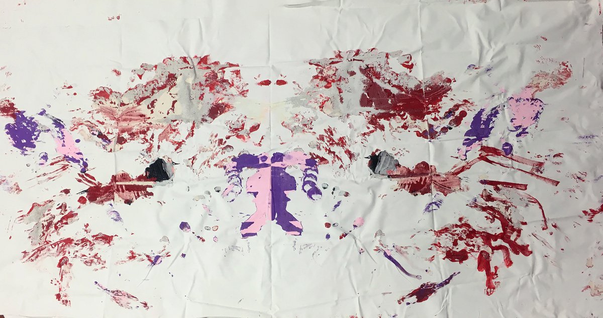 Abstract Landscape Acrylic Painting By Mattia Paoli, 81 X 43", Cosmo No.3, Original Artwork