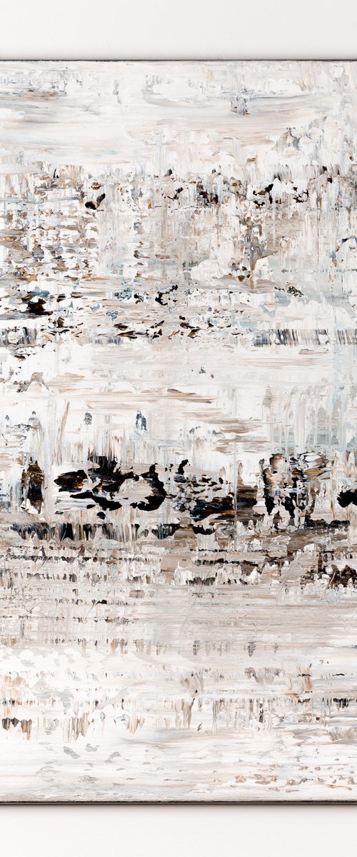 White abstract painting CM741 by Radek Smach