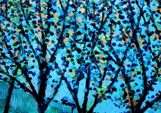 Landscape in Blue and Gold I