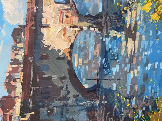 Ponte Vecchio Florence Oil Painting on Canvas