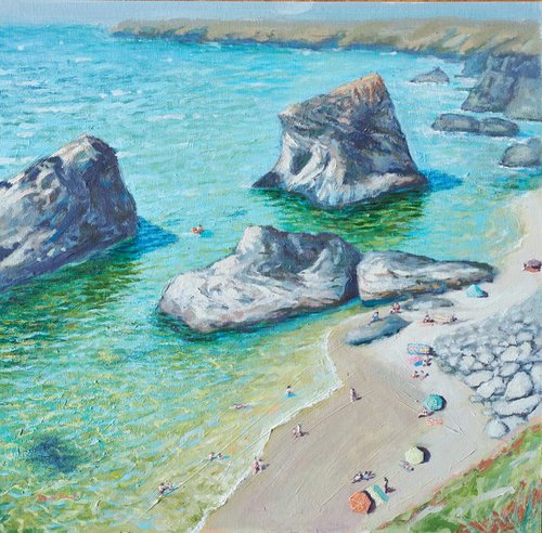 Bedruthan Steps by David French