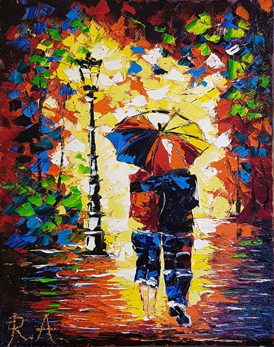 Romantic couple in color 40*50 cm