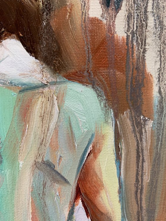 Naked woman.