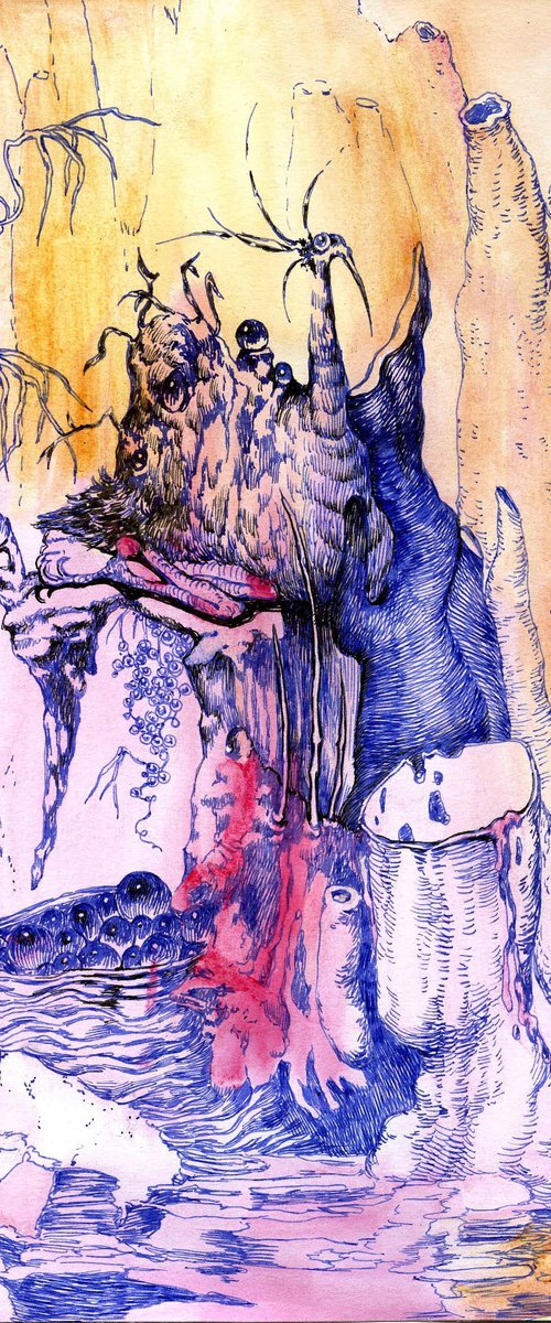 Guinea fowl by Polina Salenko