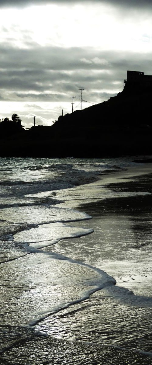 Crisscrossing Surf, Oahu, Hawaii by Leon Sarantos