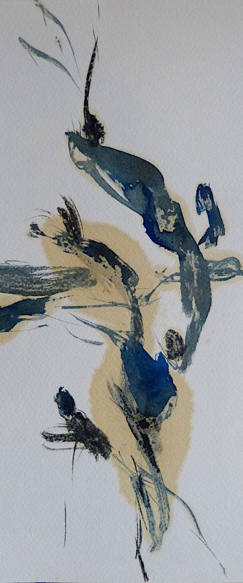 Minimalist Abstract Drawing by Frederic Belaubre