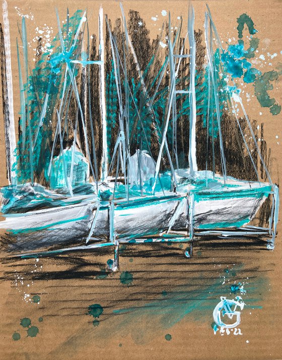 Confusion - boats on the grass series