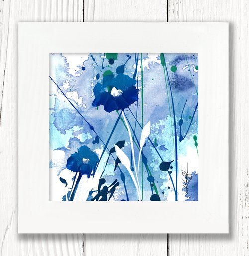 Dreaming In Blue 4 - Framed Floral art by Kathy Morton Stanion by Kathy Morton Stanion