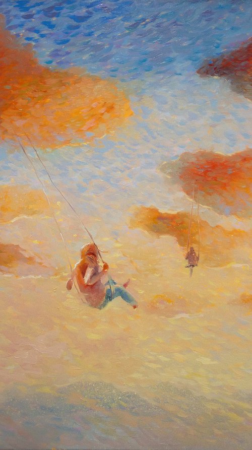 The dreamers in the sky by Aleksandr Jerochin