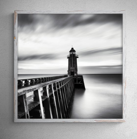 A lighthouse at the port