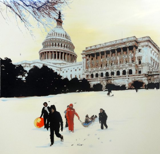 Snow on Capitol Hill