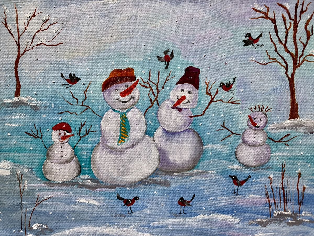 Snowman’s party by Inna Montano