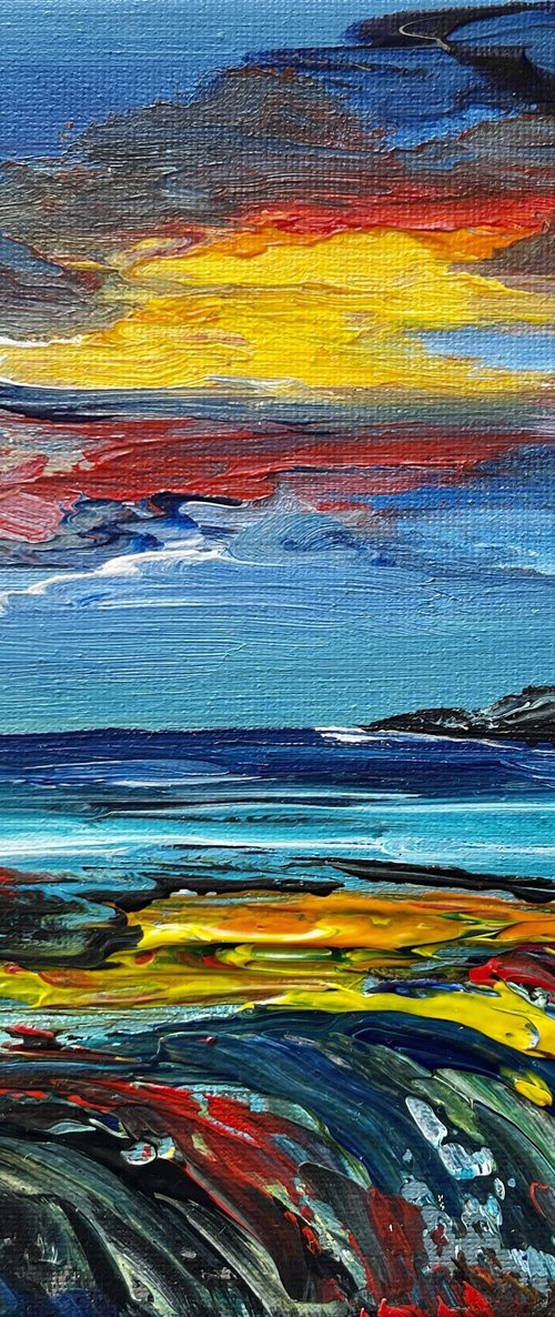 Abstract Seascape of the Jurassic Coast by Marja Brown