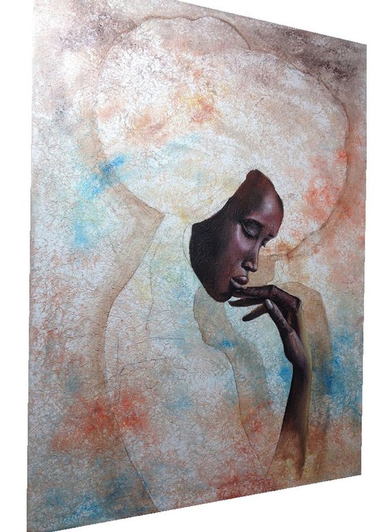 African woman portrait Eka Peradze Art