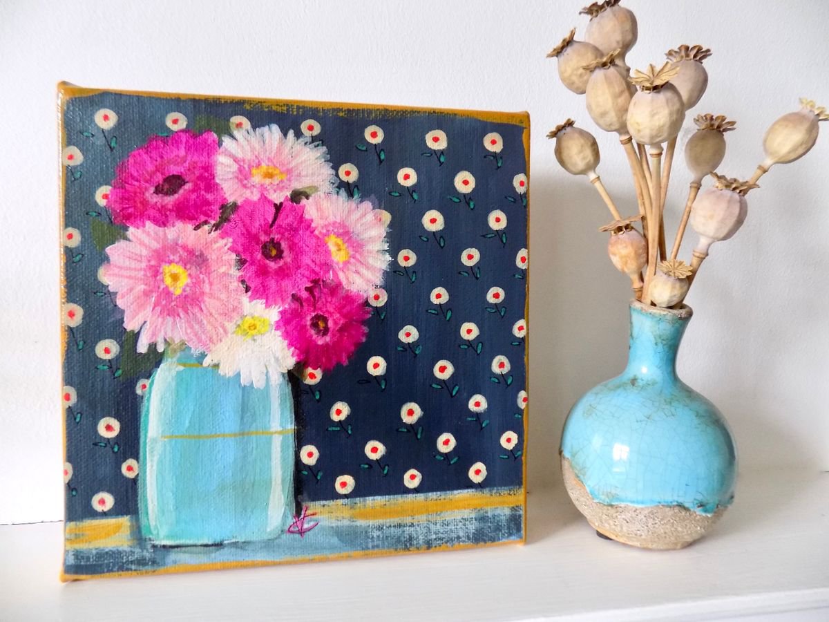 Flower painting Feeling Flowery by Victoria Coleman