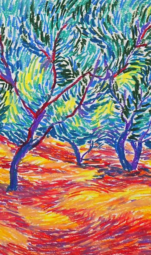 Orchard etude No 9 (42 x 29.7cm) by Maja Grecic