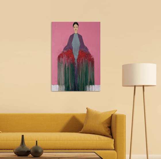 The Girl with Bouquet