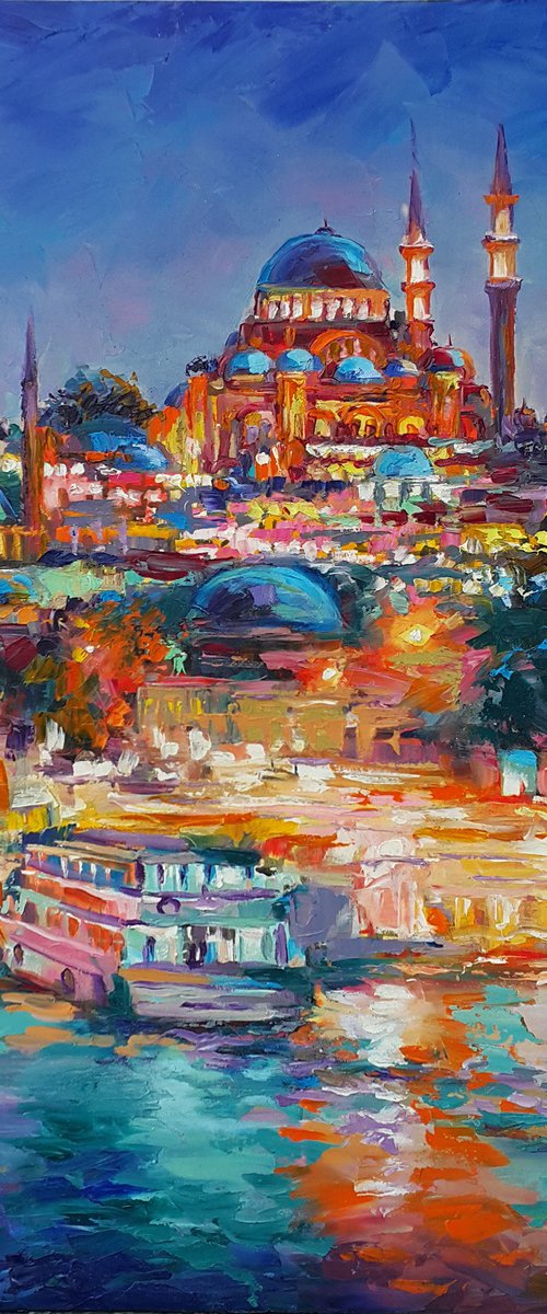 Night Lights of Istanbul by Viktoria Lapteva