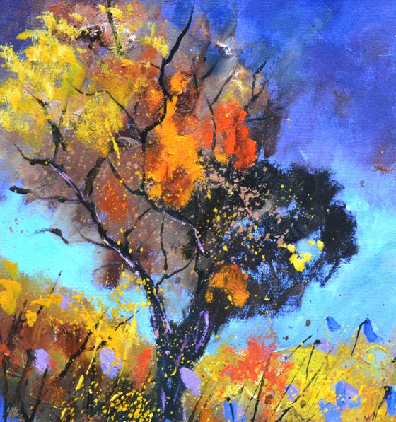 Two tree in autumn