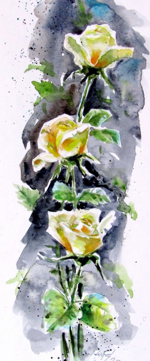 Yellow roses by Kovács Anna Brigitta