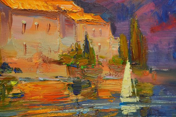 Evening in San Siro, Lake Como