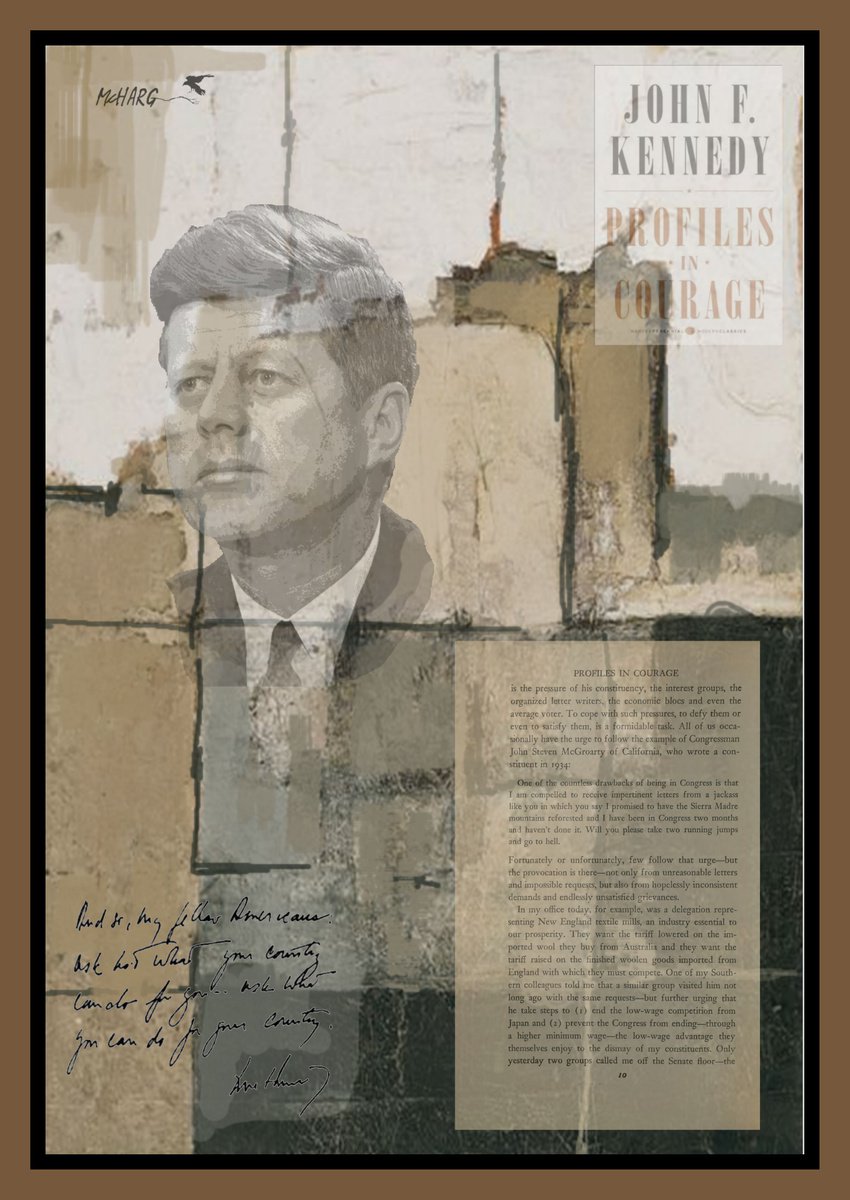 Expressive Portrait Painting By Joe Mcharg, 30 X 42, Spirit Of Jfk 30X42, Original Artwork