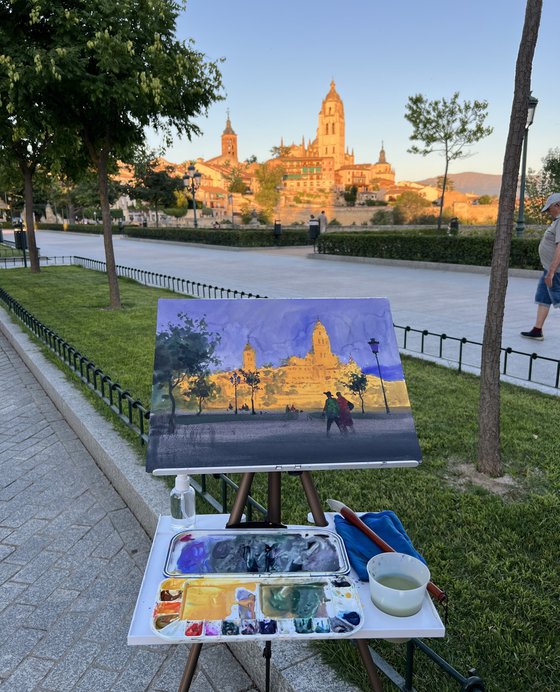 Golden Evening in Segovia