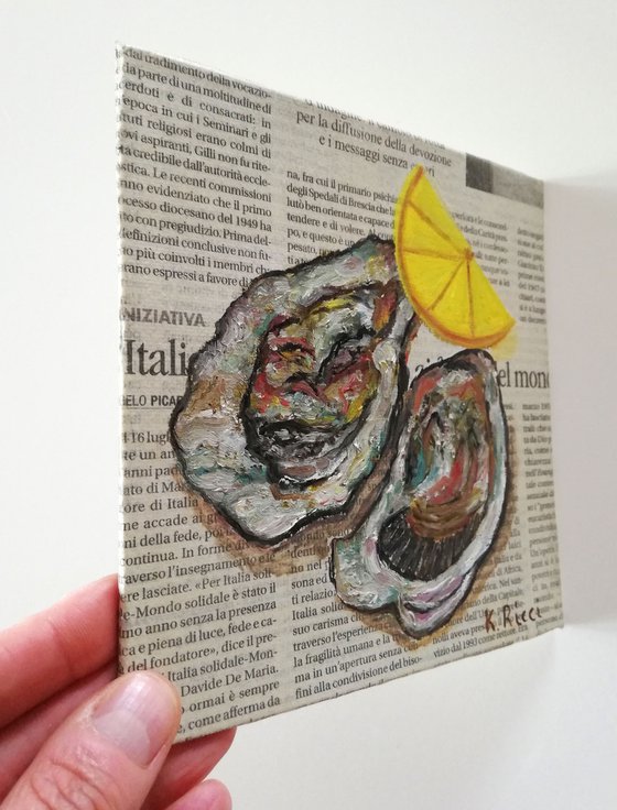 "Oysters on Newspaper"