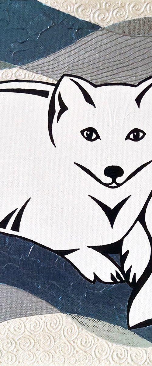 Pearl Arctic Fox by Yanina Tuyman