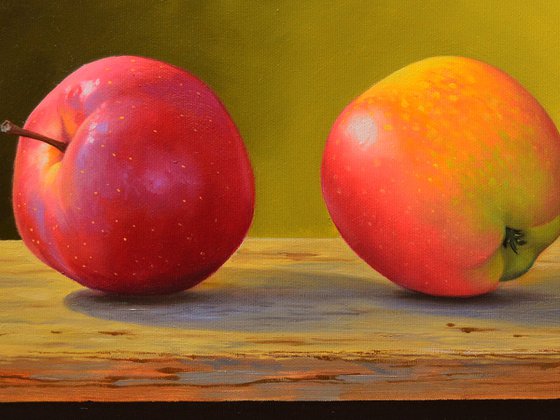 Two Apples. Still Life