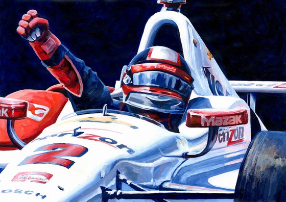 Juan Pablo Montoya Indy 500 by Alex Stutchbury