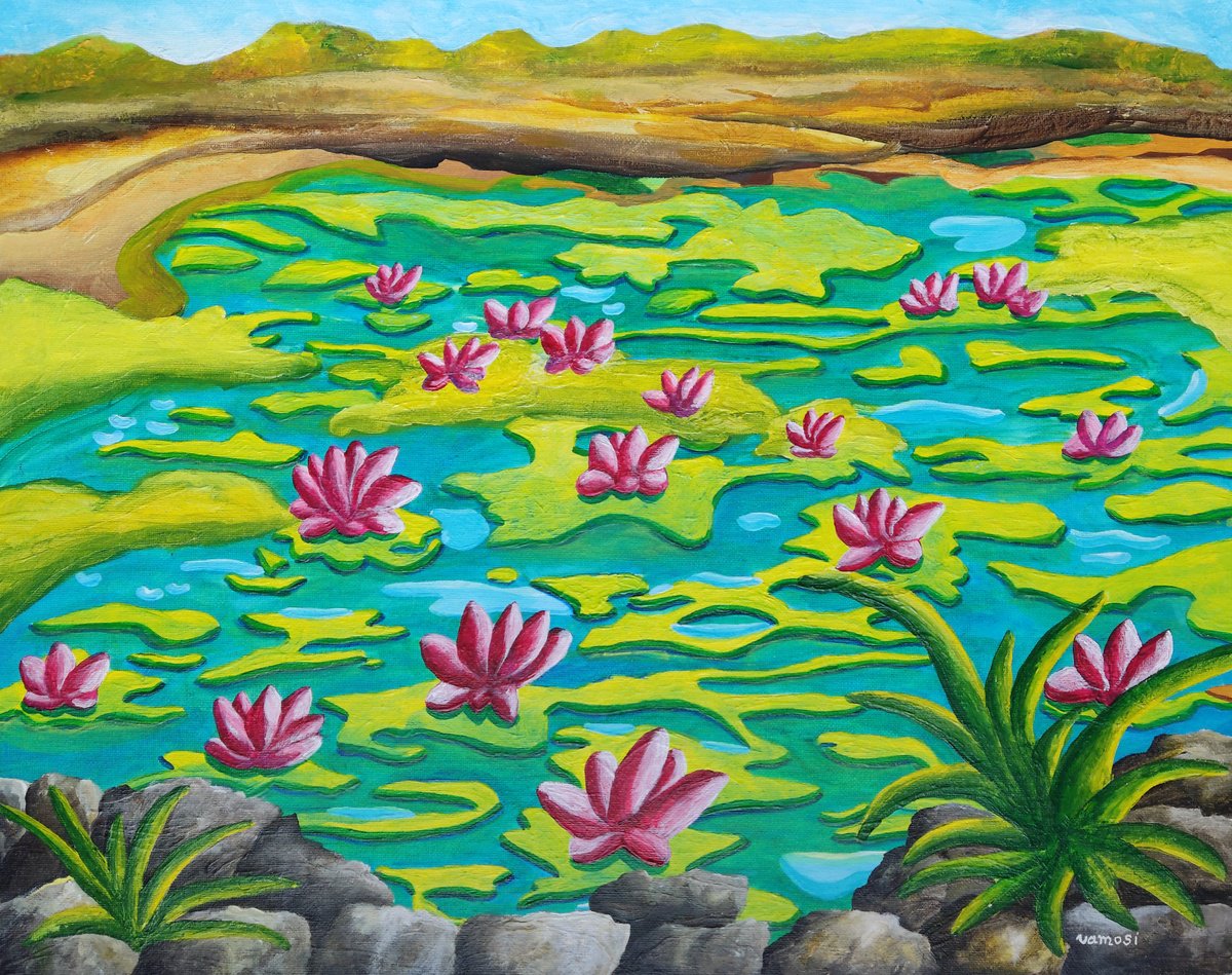 Water lillies by Vamosi Peter
