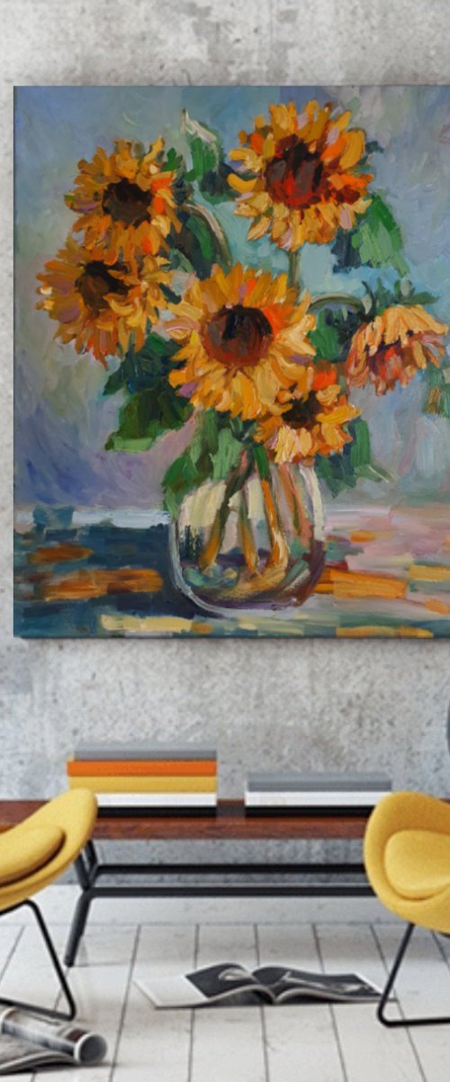 Bouquet "Sunflowers" by Olena Kolotova