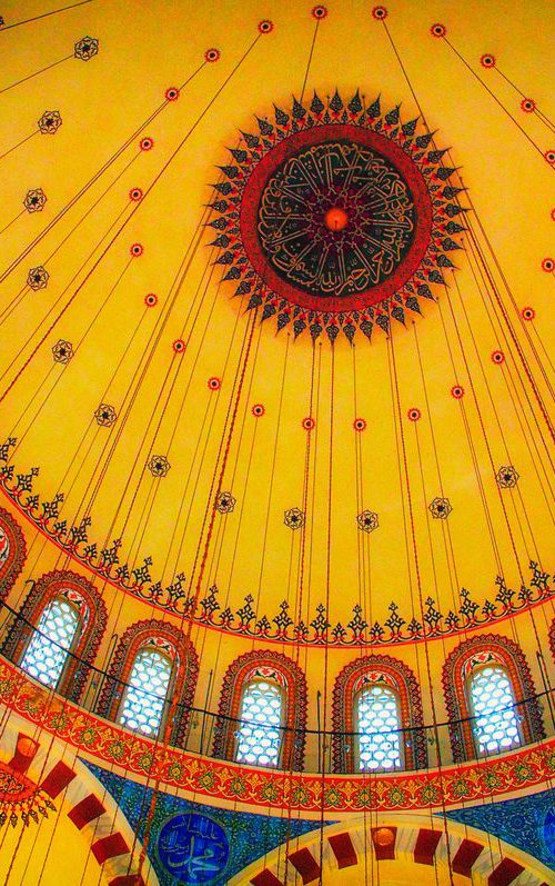 Inside the Blue Mosque by Marc Ehrenbold