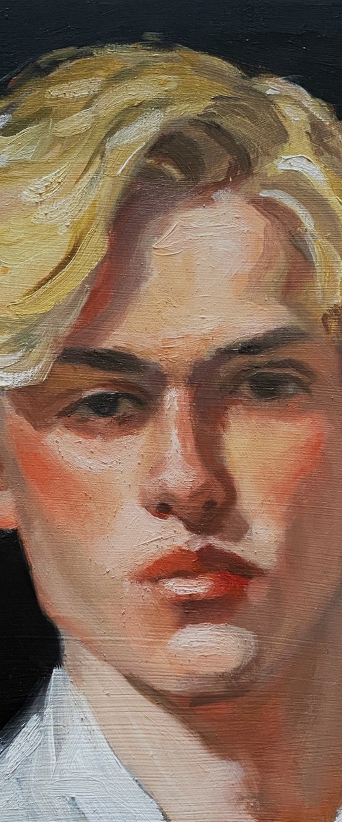 Blond Young Edwardian Man by Jackie Smith