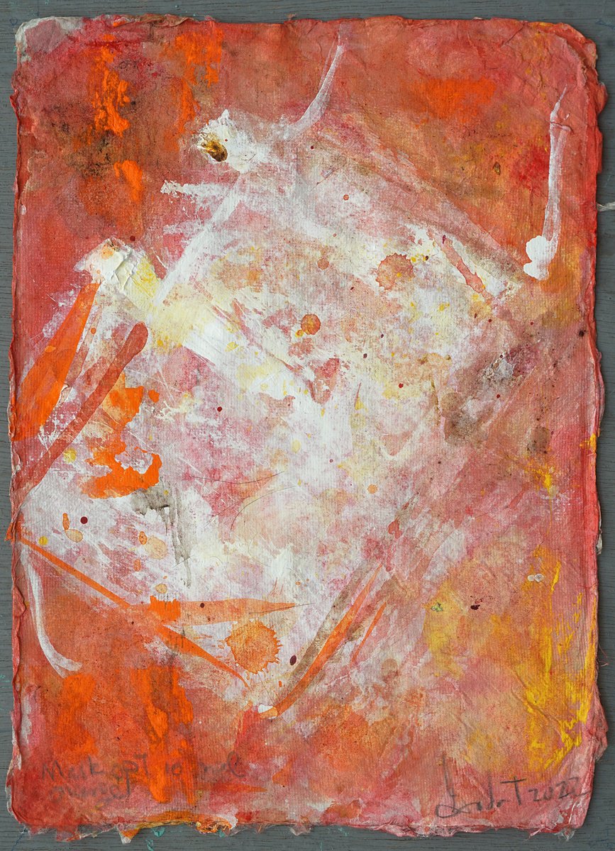 Mask Optional, Orange By Gordon T., 10 X 13, Artwork For Sale On Artfinder