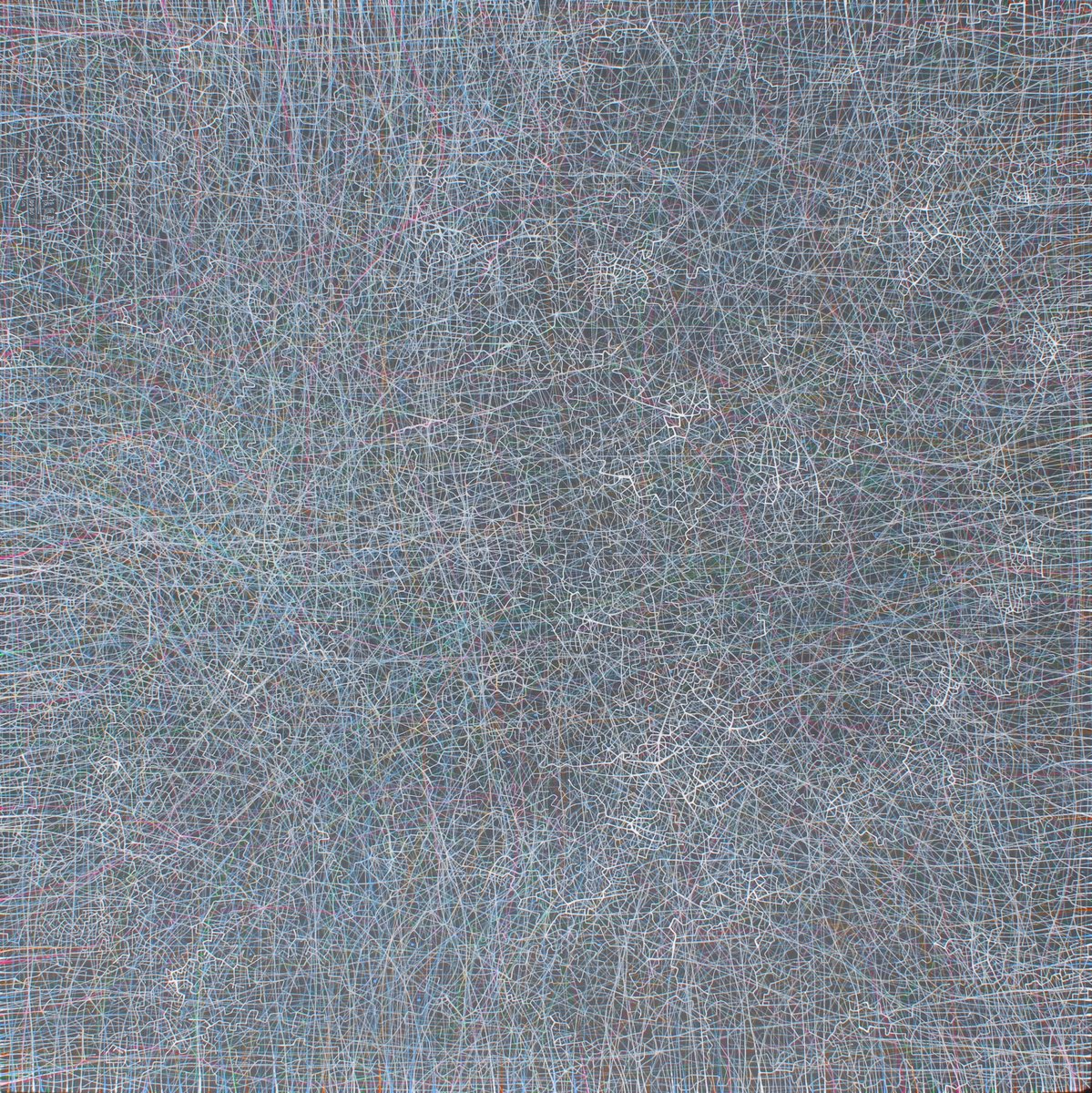 Abstract Acrylic Painting By Tingqun Zhang, 39 X 39", 2024.3.1, Original Artwork