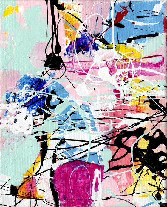 Feeling Happiness 10 - Abstract Painting by Kathy Morton Stanion