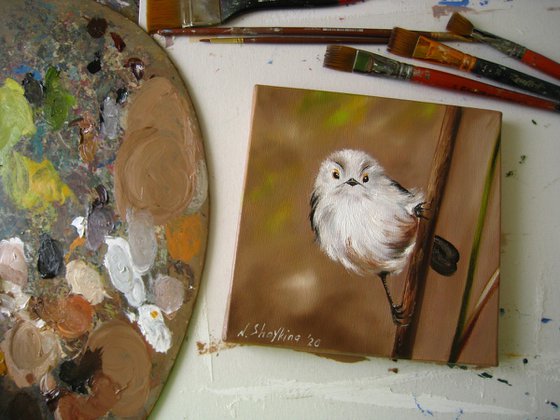 Fluffy Bird Painting