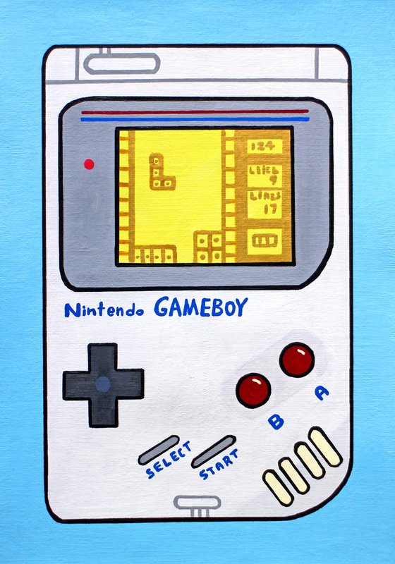 Game Boy Pop A5 Art Painting