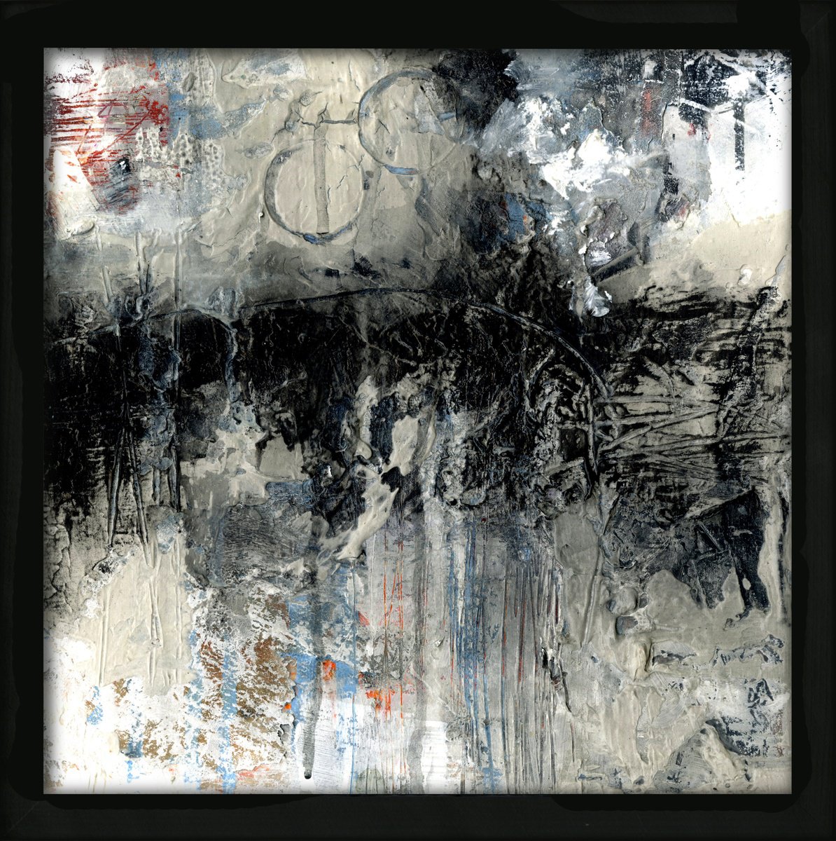 Abstract Painting By Kathy Morton Stanion, 13 X 13", Magical Journey 4, Original Artwork