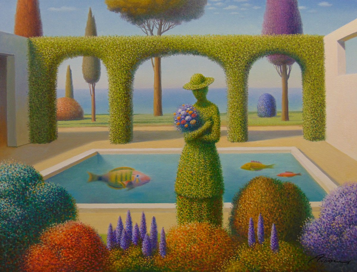 Flowers in the Garden by Evgeni Gordiets