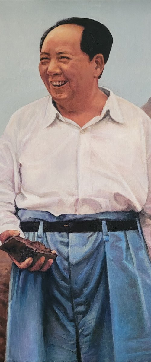 Commission Portrait of Chairman Mao by QI Debrah